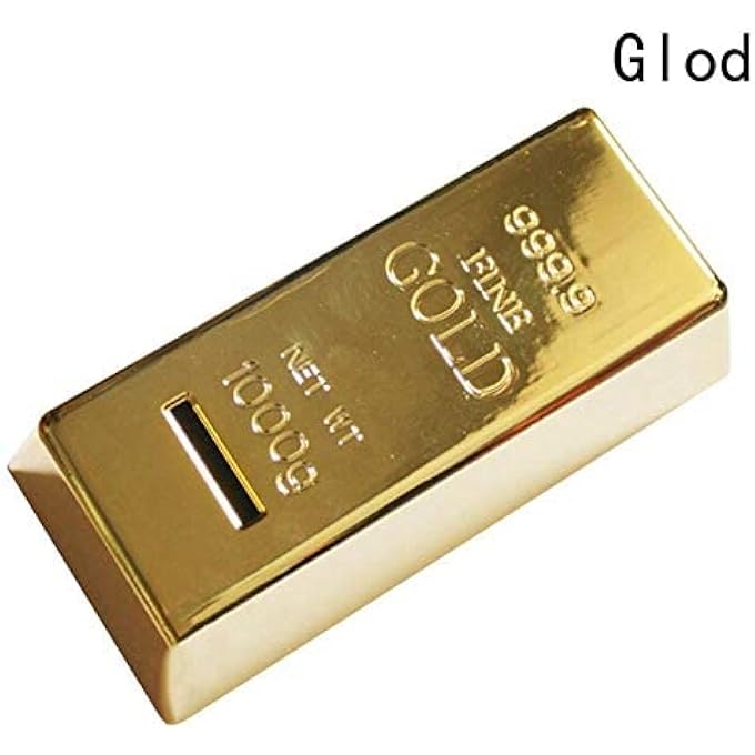 rayihni GOLD BAR SHAPE PIGGY BANK - Image 4